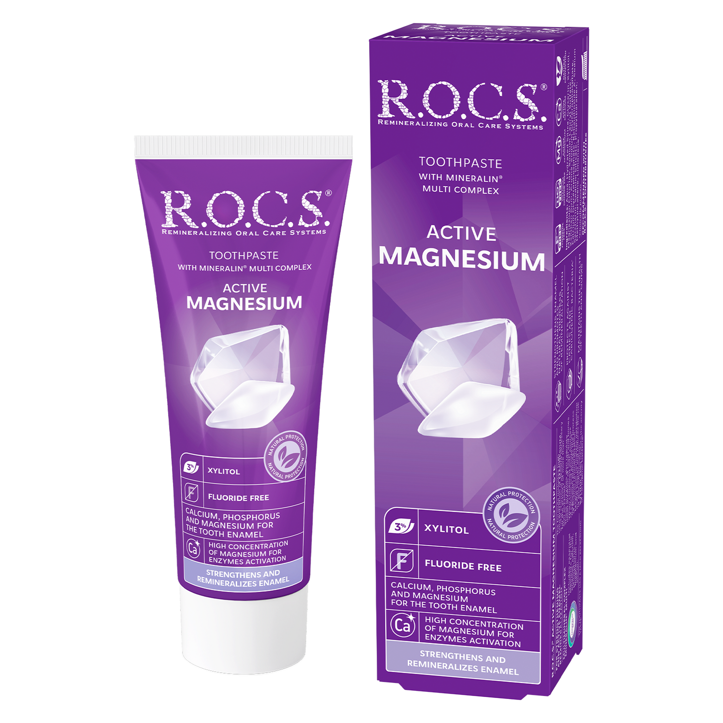 Zobna pasta R.O.C.S.® Active magnesium, 75ml