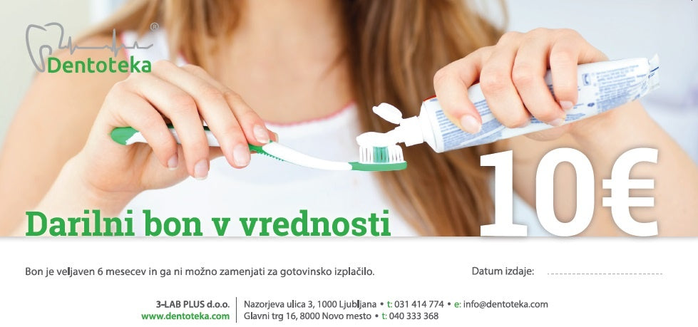 Darilni bon v vrednosti 10 €