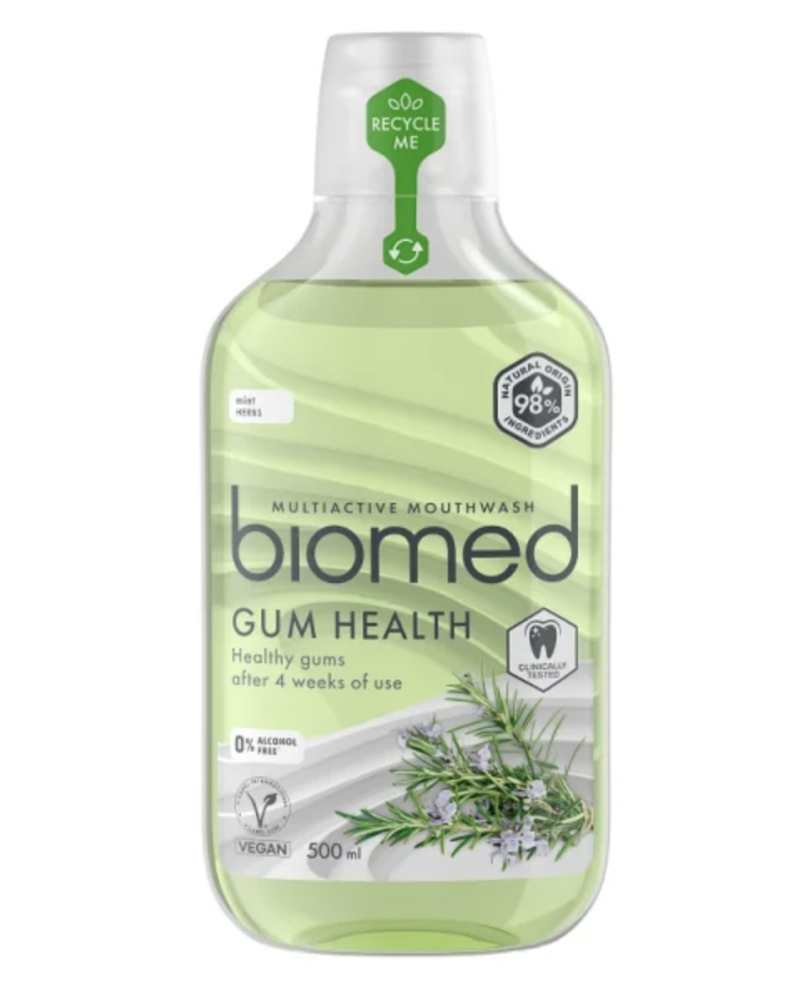 BIOMED GUM HEALTH 98% naravna ustna vodica, 500 ml