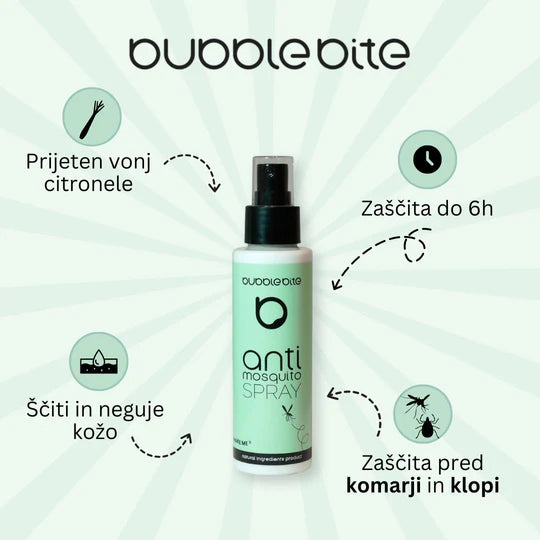 Bubble Bite Anti Mosquito Sprey 100ml - sprej proti komarjem