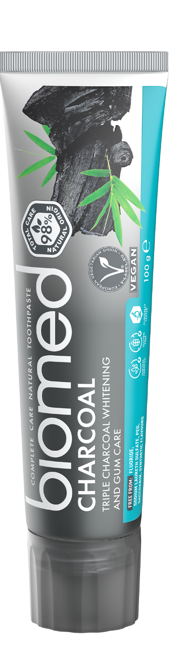 BIOMED CHARCOAL zobna pasta, 100g
