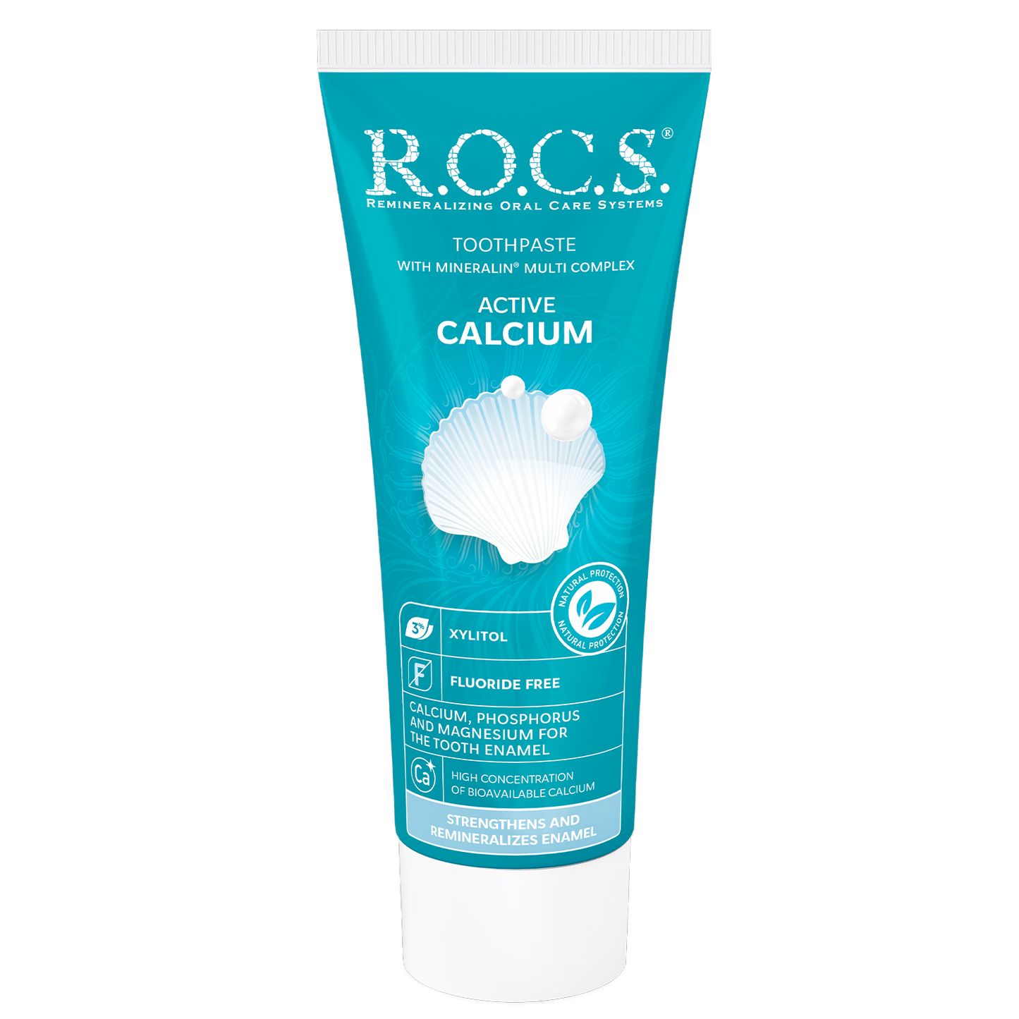 Zobna pasta R. O. C. S. Active calcium, 75ml