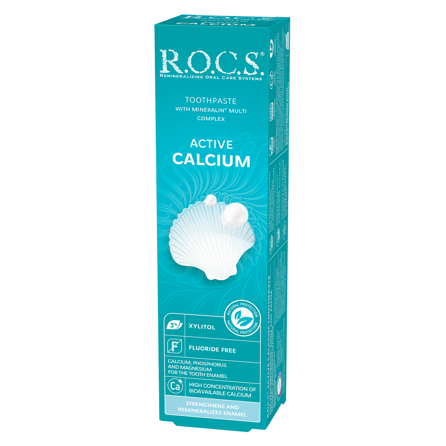 Zobna pasta R. O. C. S. Active calcium, 75ml