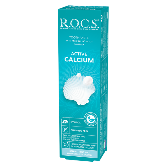 Zobna pasta R. O. C. S. Active calcium, 75ml