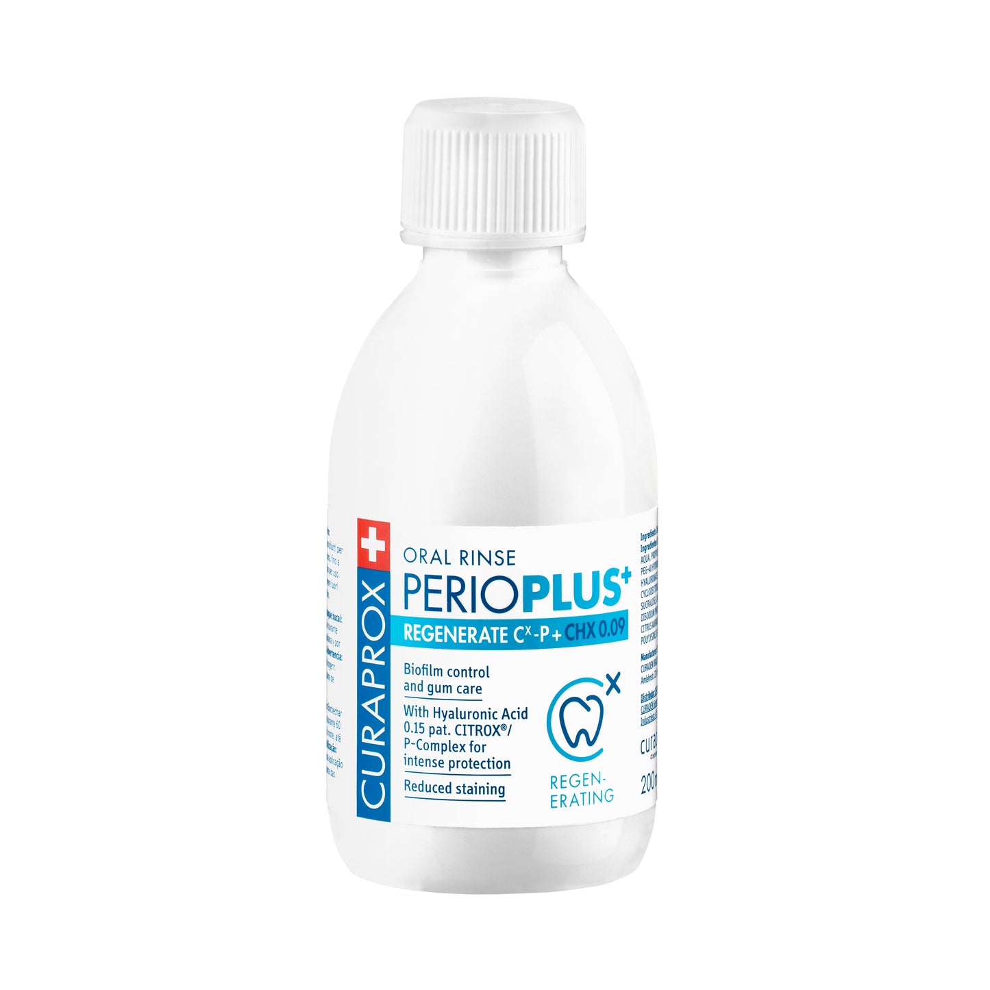 Curaprox Perio Plus REGENERATE, CHX 0,09, 200 ml-ustna vodica